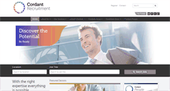 Desktop Screenshot of cordantrecruitment.com